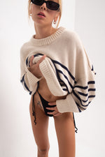 Fisherman Pullover Navy Blue - Milk Way