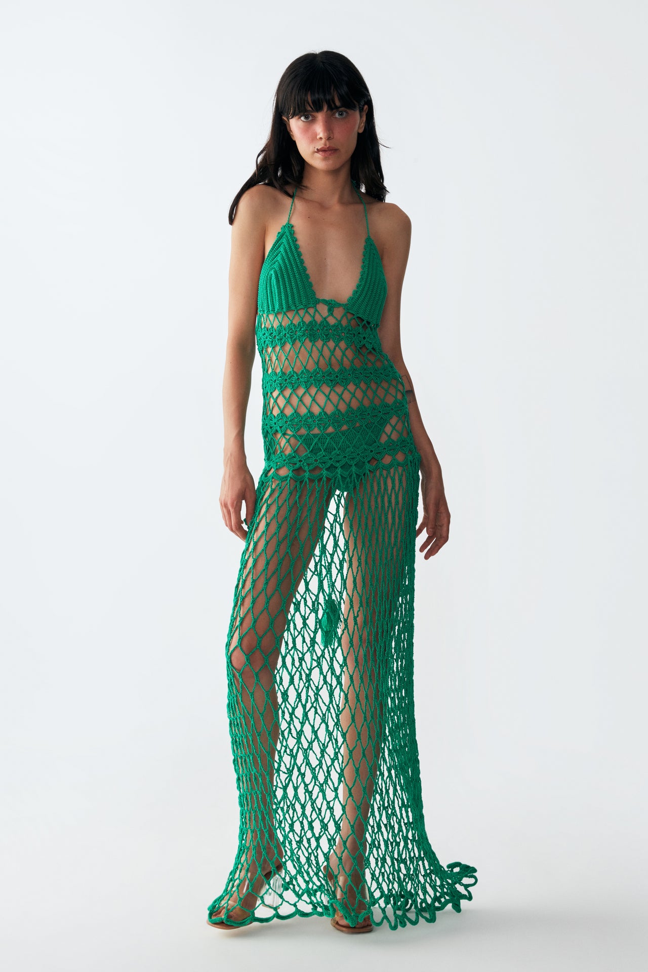 Spagetti Club Maxi Dress Grass