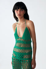 Spagetti Club Maxi Dress Grass